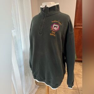 Vintage 90s‎ Warner Bros. Studio Tasmanian Devil Dark Green Apparel